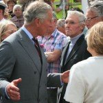 Prince Charles met representatives from various groups, including Amble fishermen