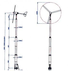 The proposed turbines would be 23.5 metres high               