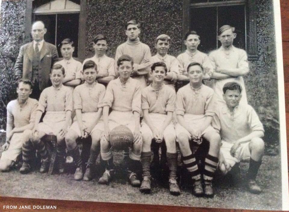 Catholic School football team 1949-50- credit Jane Doleman