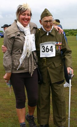 Veteran Albert Shucksmith completed the Druridge Bay 10k charity event