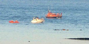 Both Amble Lifeboats were busy during the hot weather