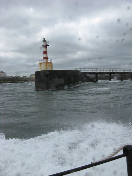Going out of the piers