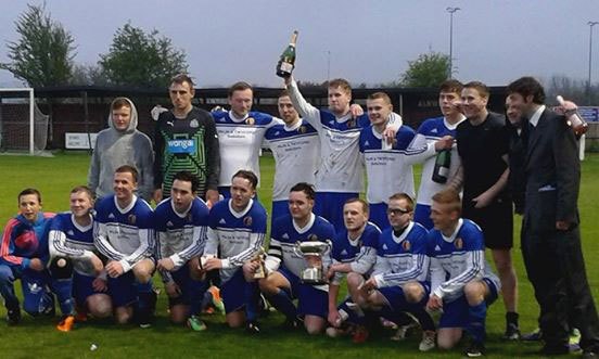 Amble St Cuthbert FC win 2015 Robson Cup