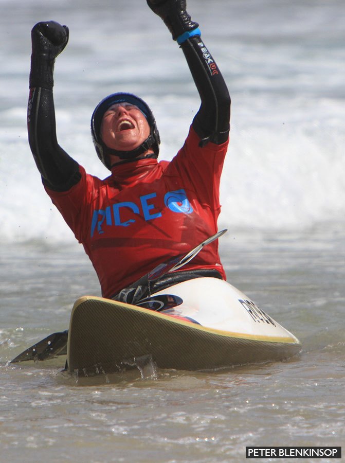 Tamsin wins world surf kayaking championship