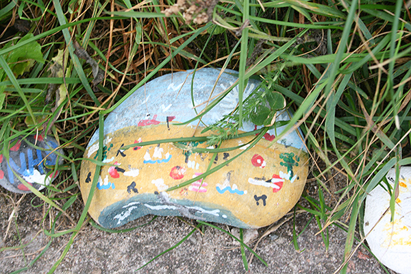 a painted stone