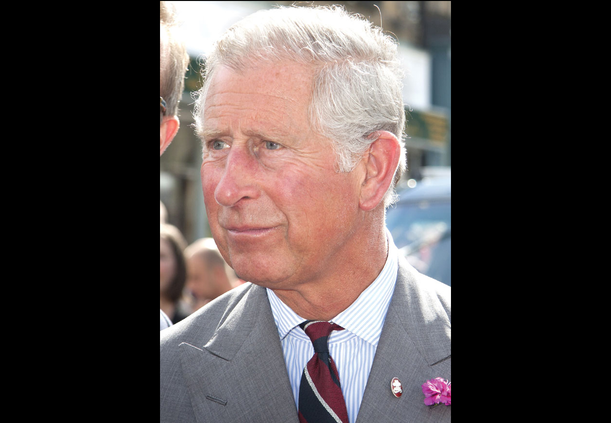Prince Charles in Amble in 2012