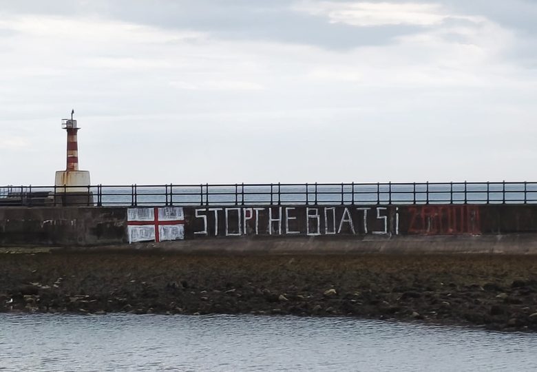 Shock at graffiti on Little Shore