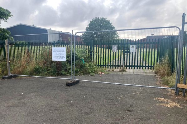 Concerns as school access to Welfare blocked ahead of footpath works